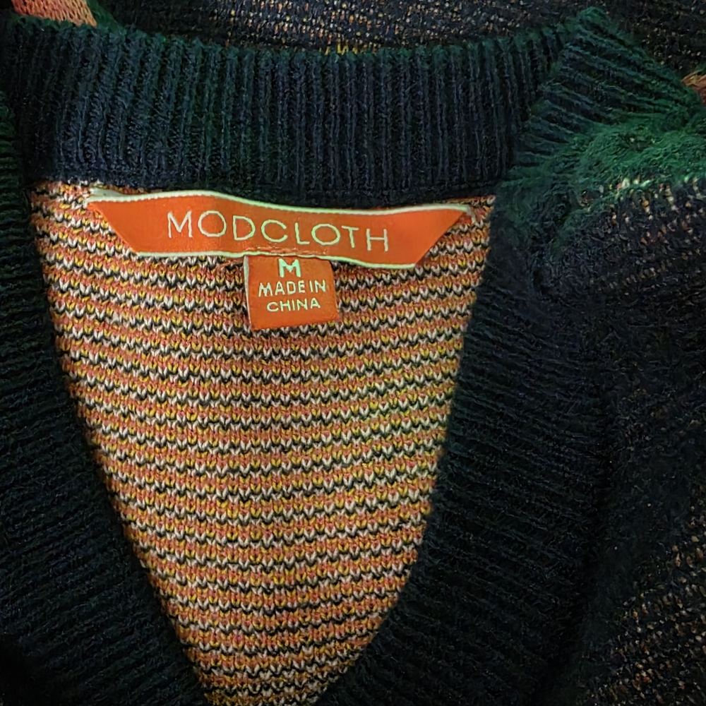 NWOT NAVY BLUE ModCloth Fall Sweater - Picture 5 of 6